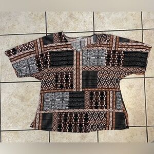 Catos Multi-print V-Neck Blouse